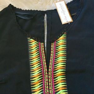 L Space Tunic Dress / Pool Cover Up Long Sleeve S